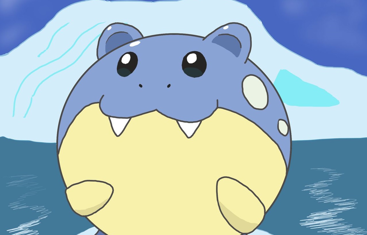 1. Spheal is a chubby, spherical, seal like Pokemon with a short, flat tail...