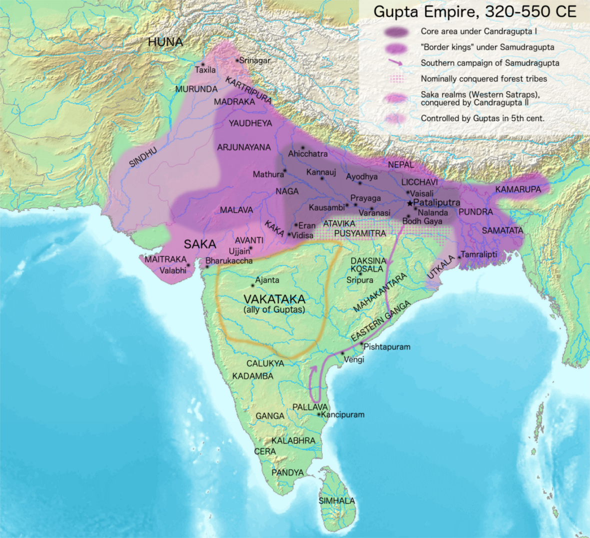 Gupta Empire Word Search Puzzle Answers